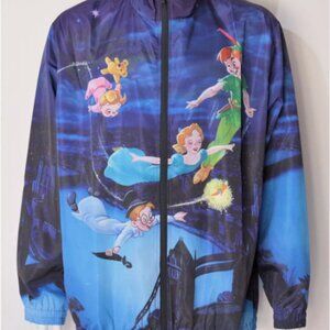 Disney Park 2023 Peter Pan Tinker Bell Windbreaker Jacket Adult Size Large